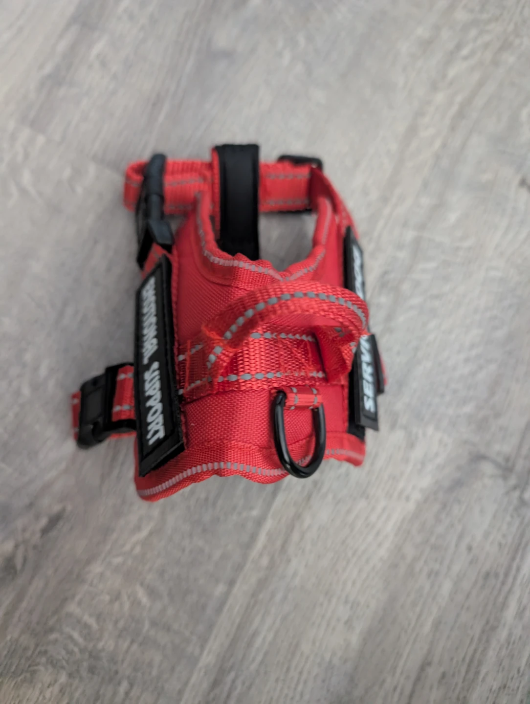 Red Emotional Support Service Dog Harness for small dogs