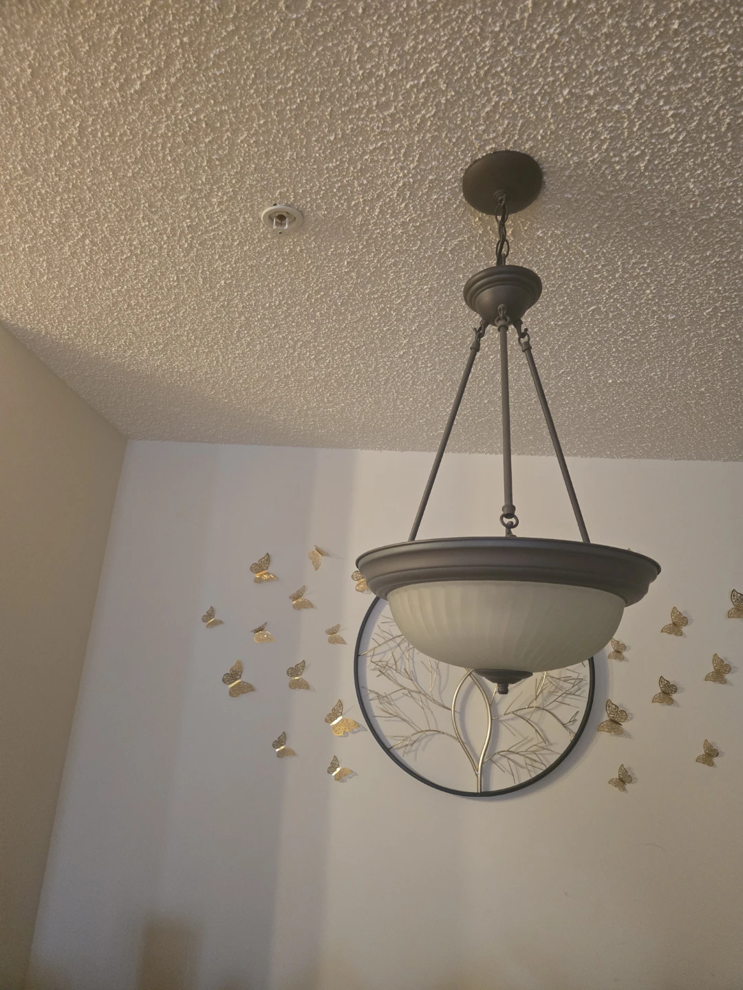 Bronze Chandelier Light Fixture/ gold flush mount lights