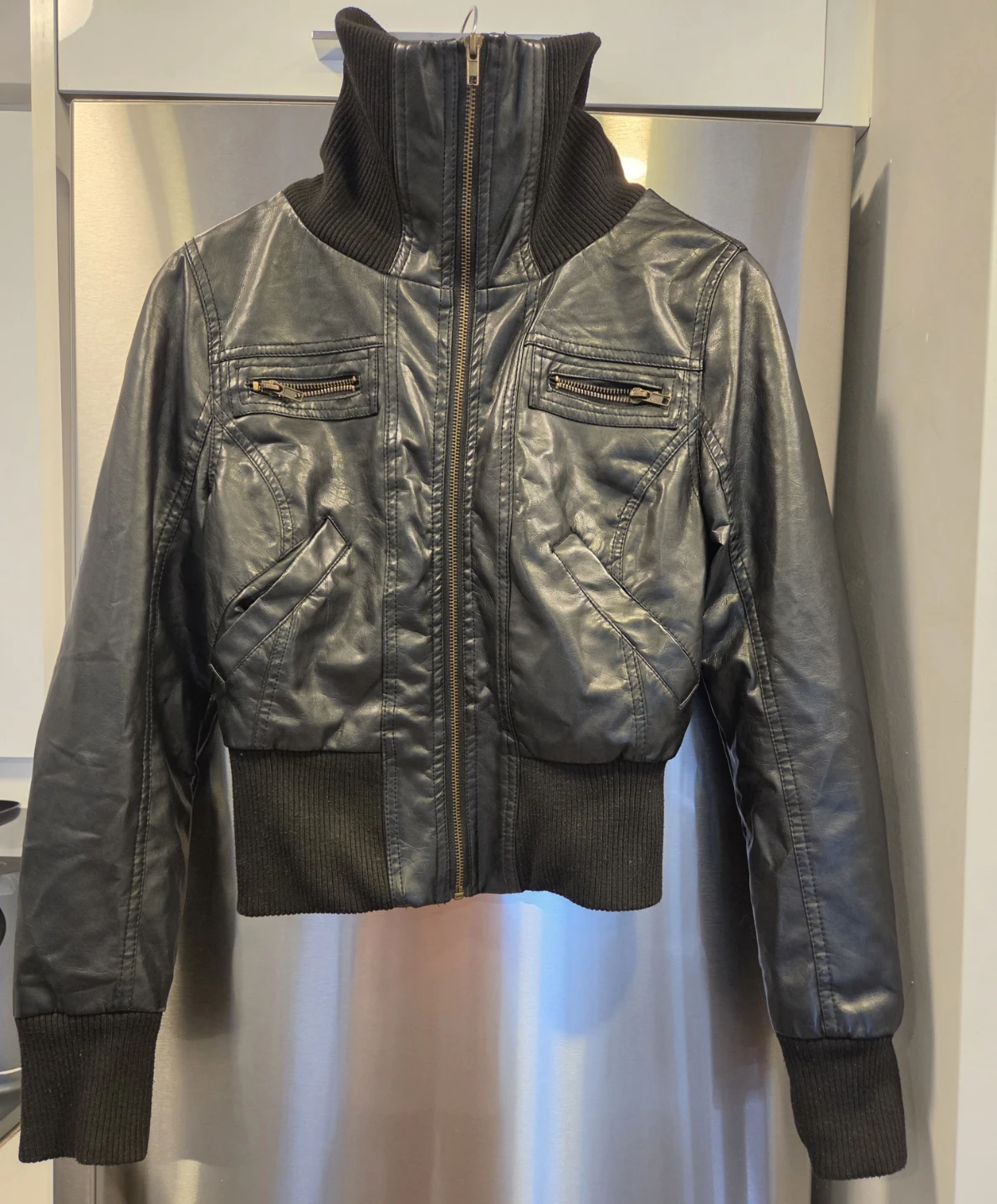 Leather Bomber Jacket - photo 4