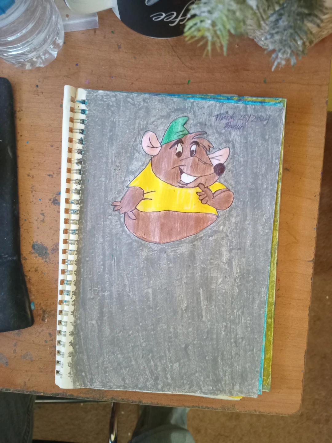 BROWN MOUSE DRAWING BY CUSTOM ARTIST SHERWIN - photo 3