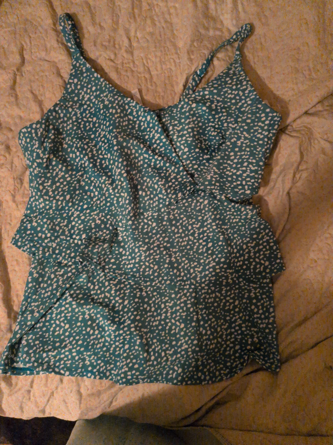 Women's Teal Floral Swim Top - photo 4