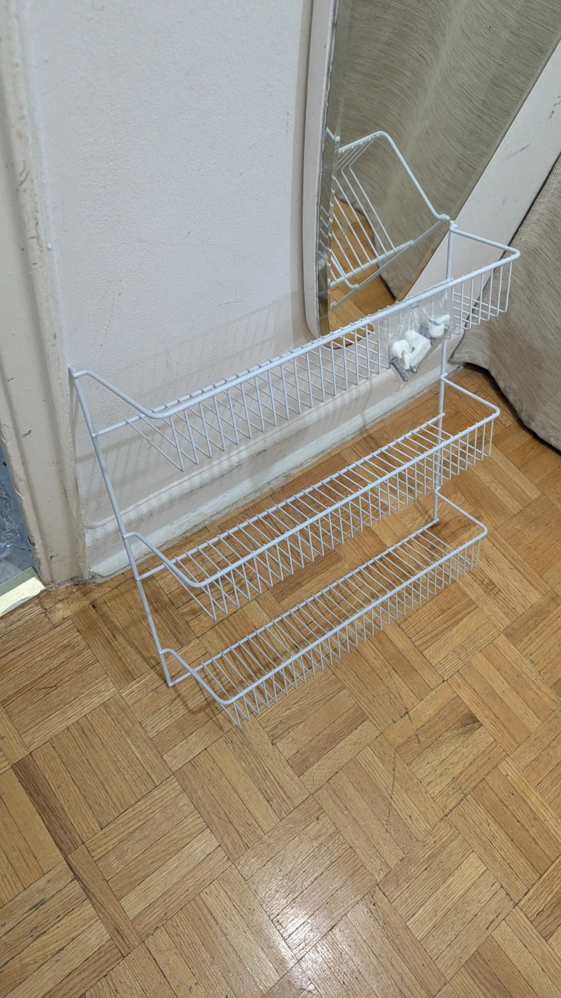 NEW Metal Organizer 3-Shelves Storage Stand Rack Shower Caddy - photo 2