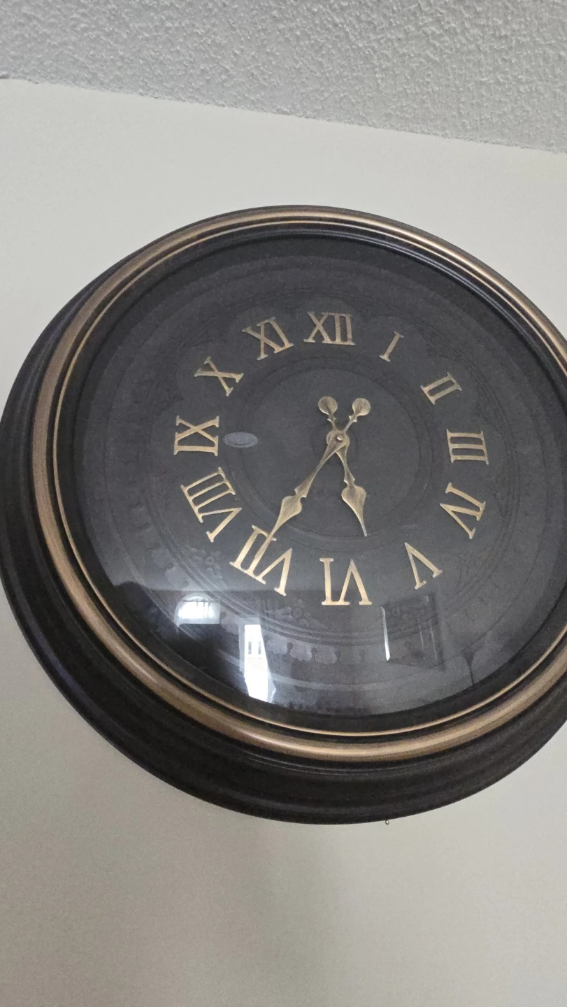 Large Wall Clock with Roman Numerals - photo 2