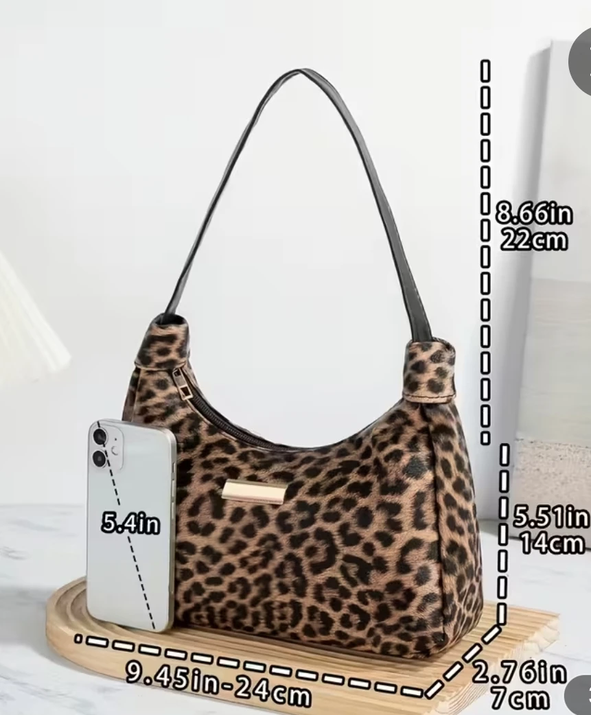 Leopard Print Shoulder Bag