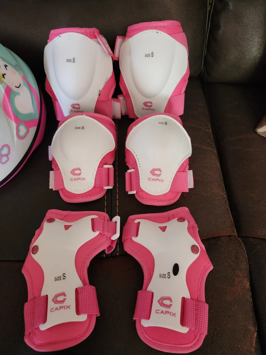 Kid Girl Bicycle Helmet & Pad Set. Nakamura & Capix - photo 2