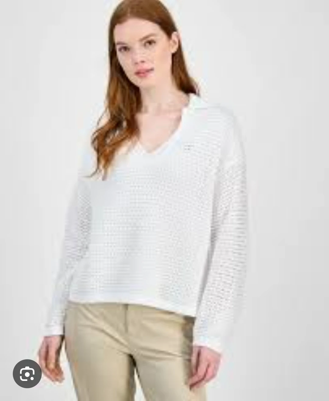 BNWT Tommy Hilfiger White Knit Sweater, Size M