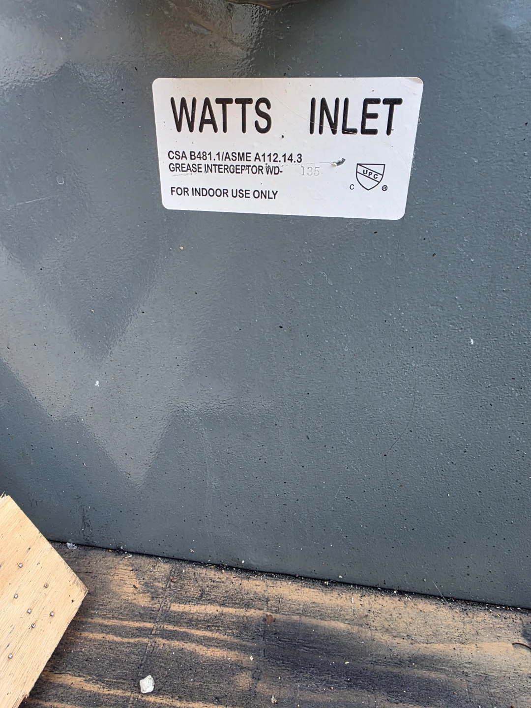 Grease Trap Interceptor (Watts) - photo 2