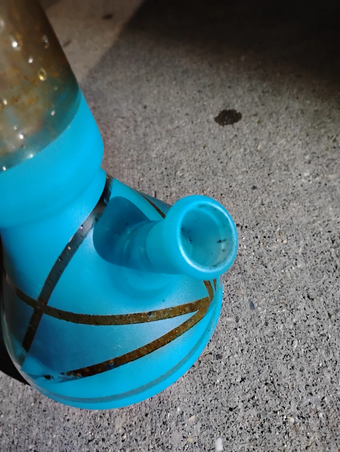 Blue Glass Water Pipe (Label: 2858‑BL)