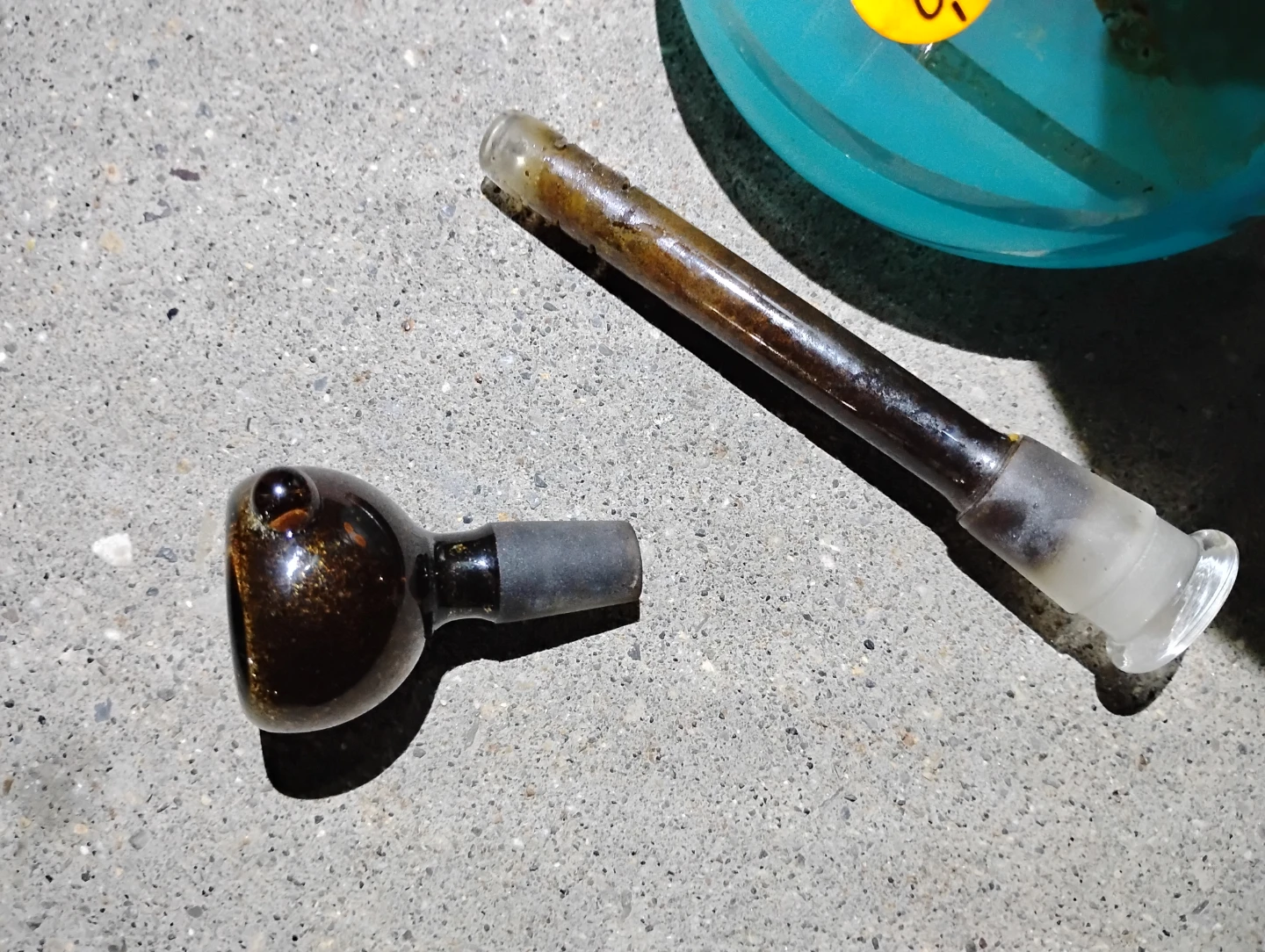 Blue Glass Water Pipe (Label: 2858‑BL) - photo 5