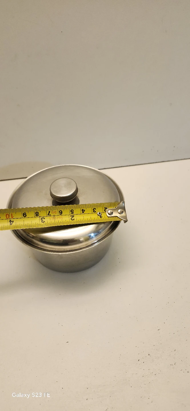 Stainless Steel mini Pot with Lid  2.5"×4" - photo 4