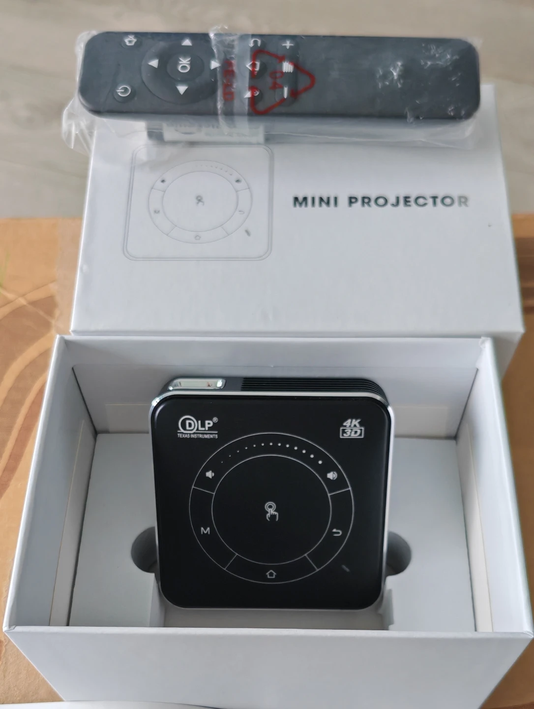 DLP 4K 3D Mini Projector – Portable, High‑Definition