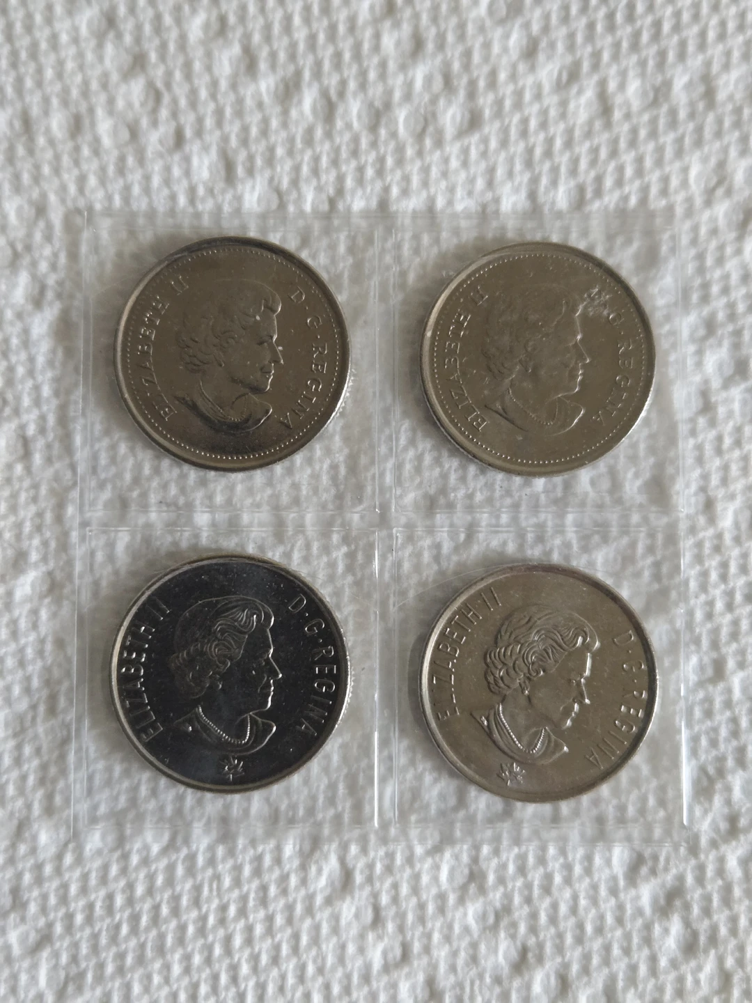 Collection of 4 Canadian 25 Cent Coins - photo 2