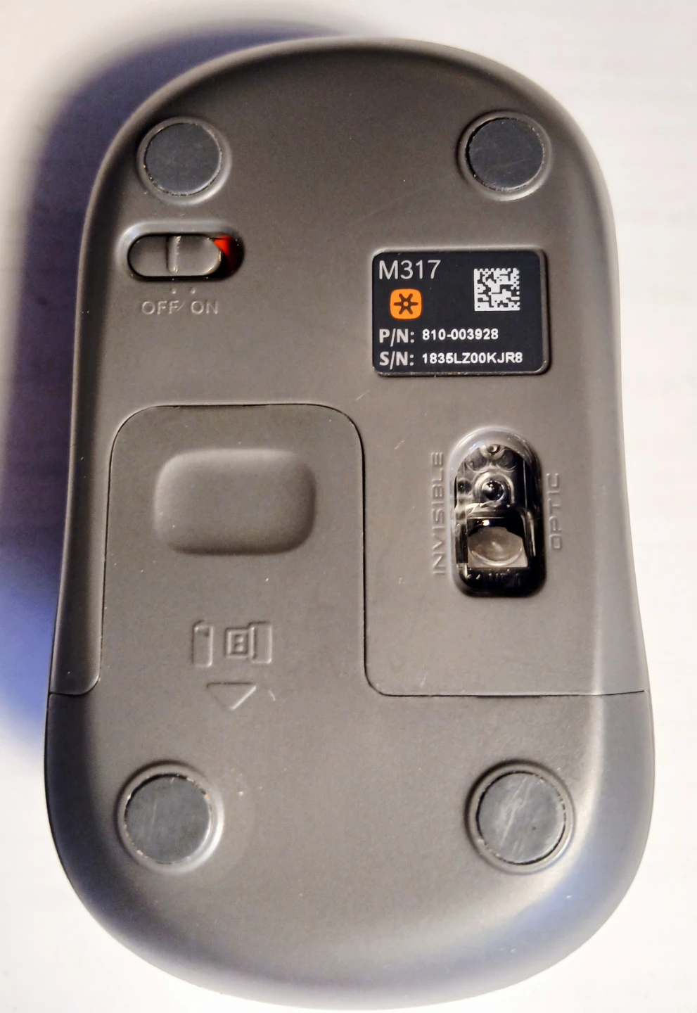 Logitech M317 Wireless Optical Mouse - Blue - photo 3