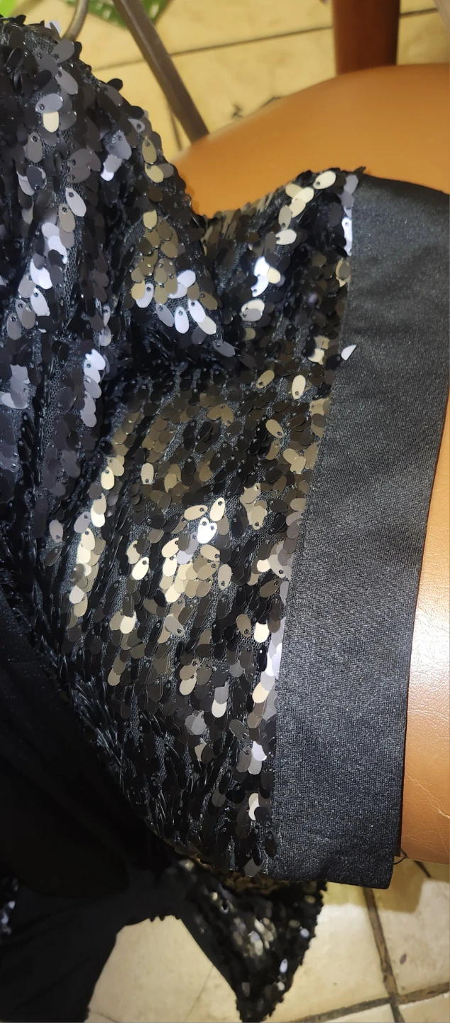 Ashley Stewart Black Sequin Kimono Shrug - photo 4