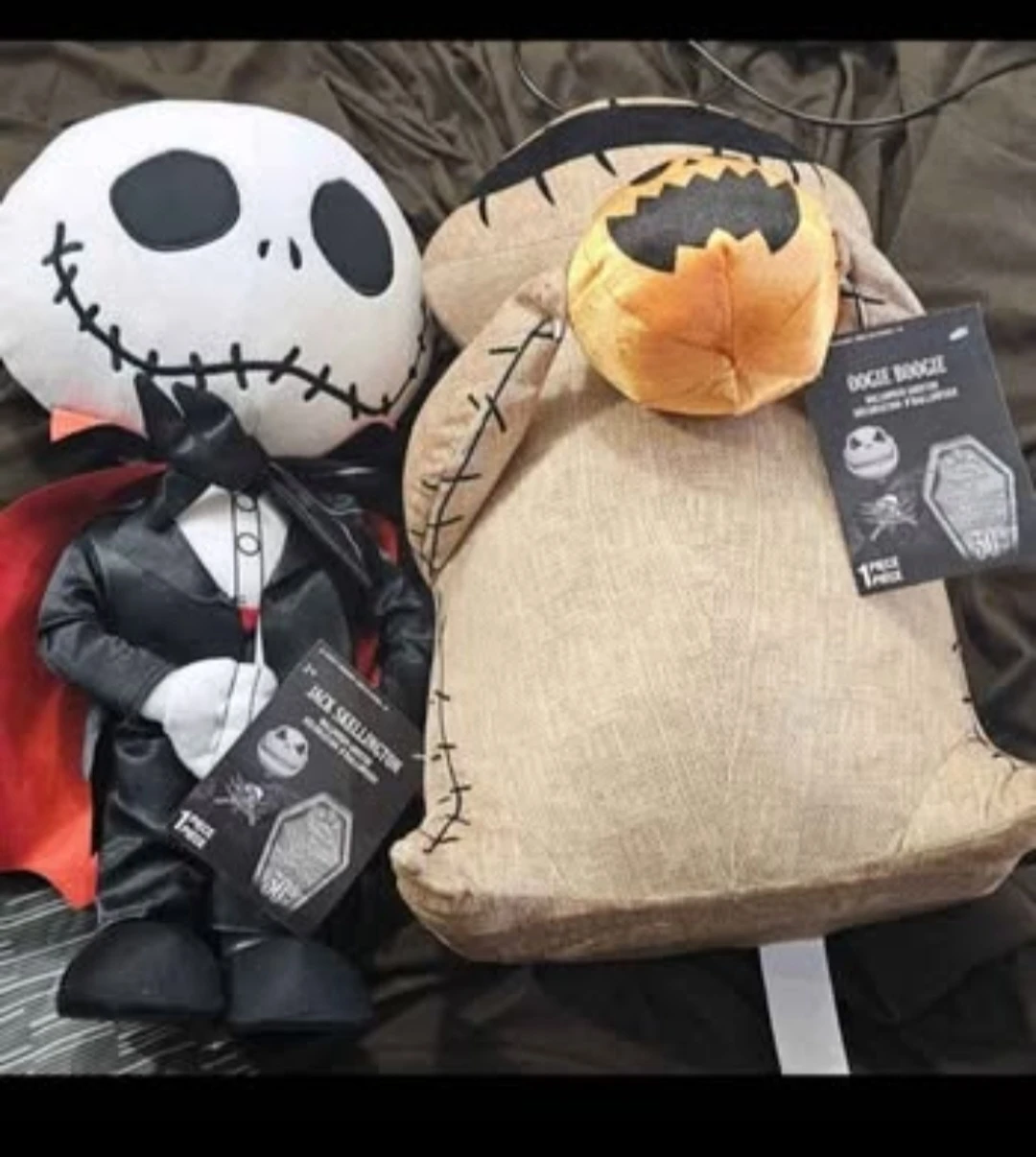 The Nightmare Before Christmas Plush Set (Jack & Oogie Boogie)