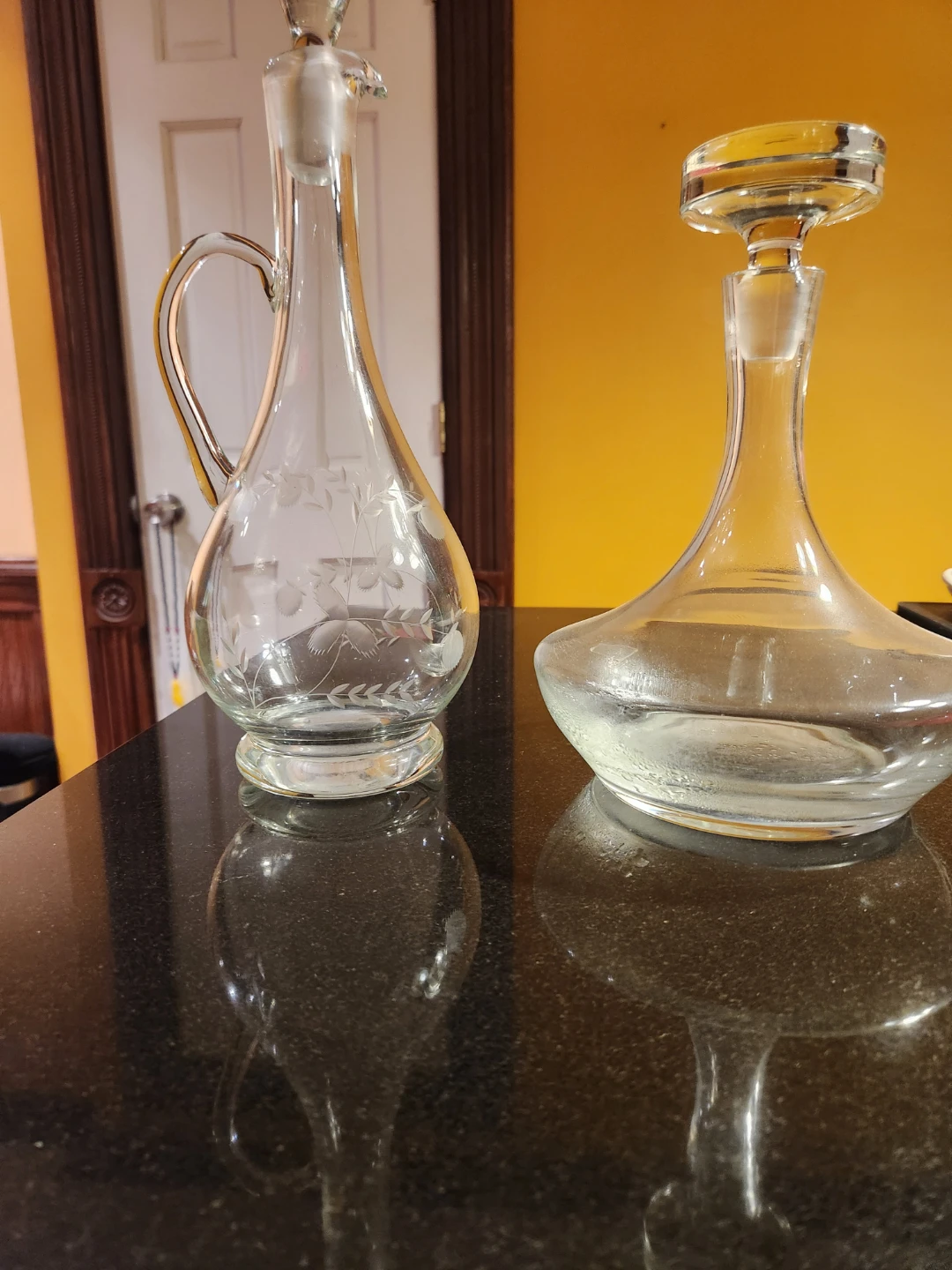 Glass Decanter and Carafe Set