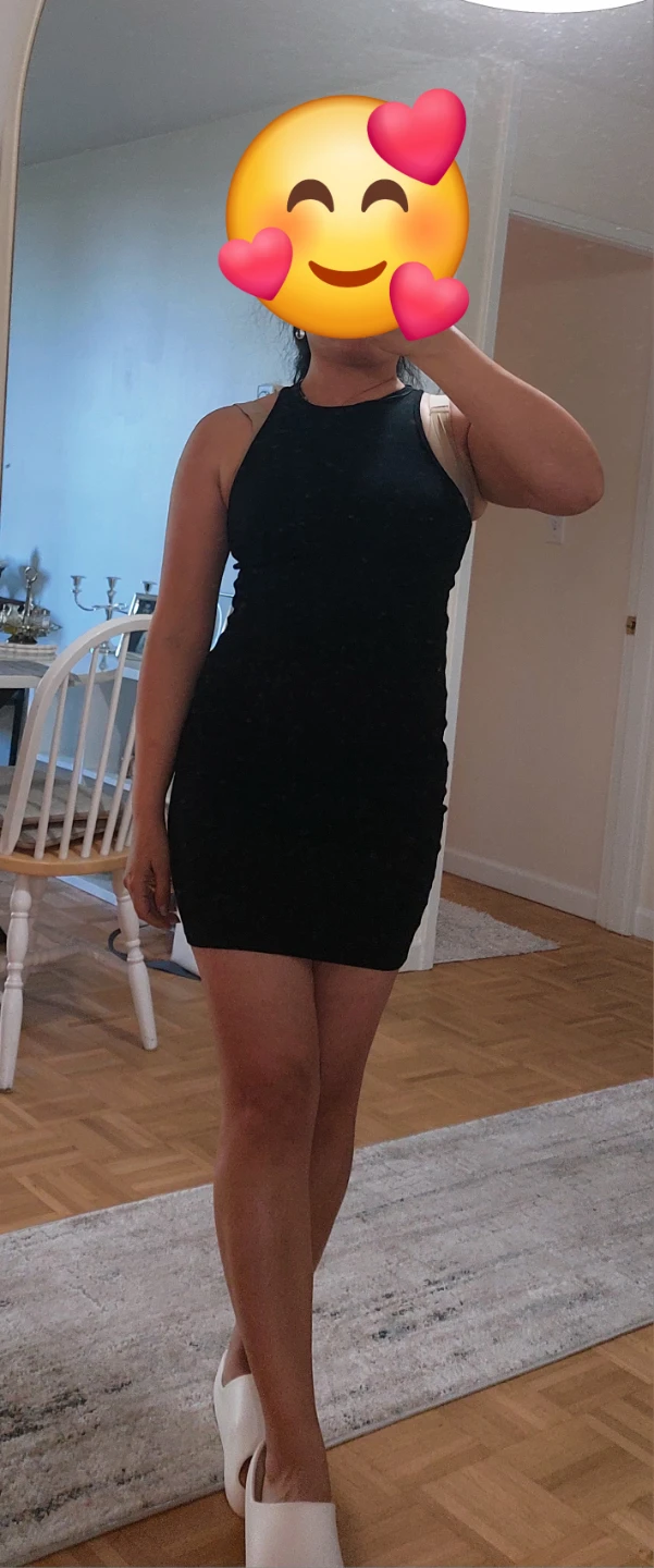 Black Ruched Bodycon Mini Dress - photo 5