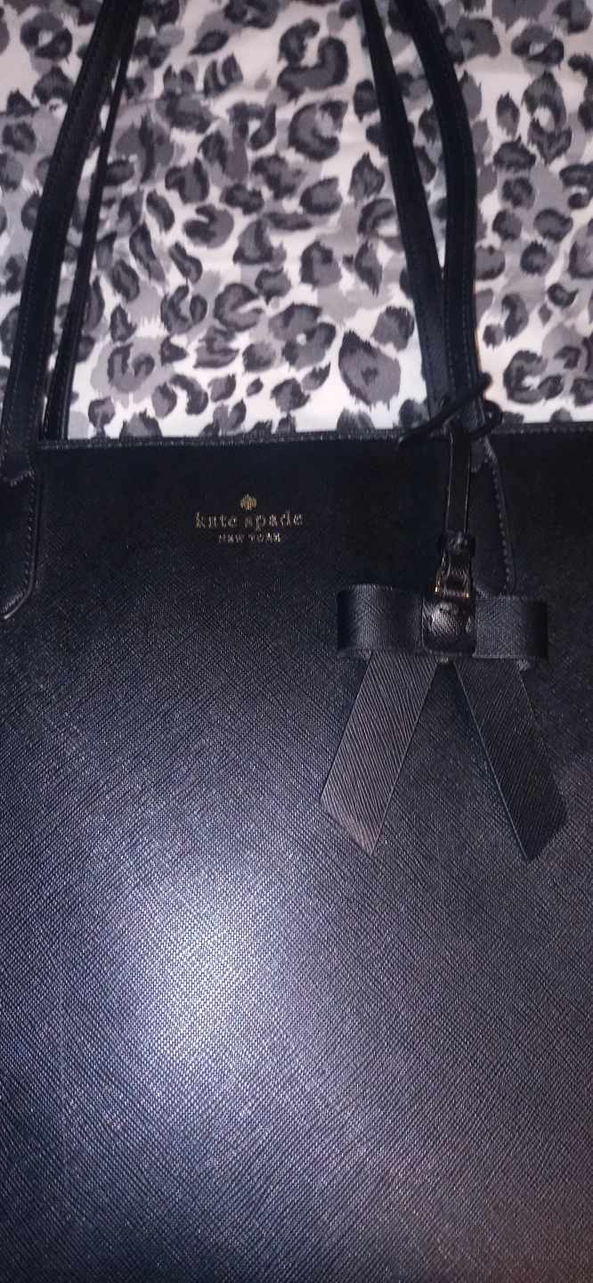 Kate Spade Black Tote Bag with Bow Accent - photo 4