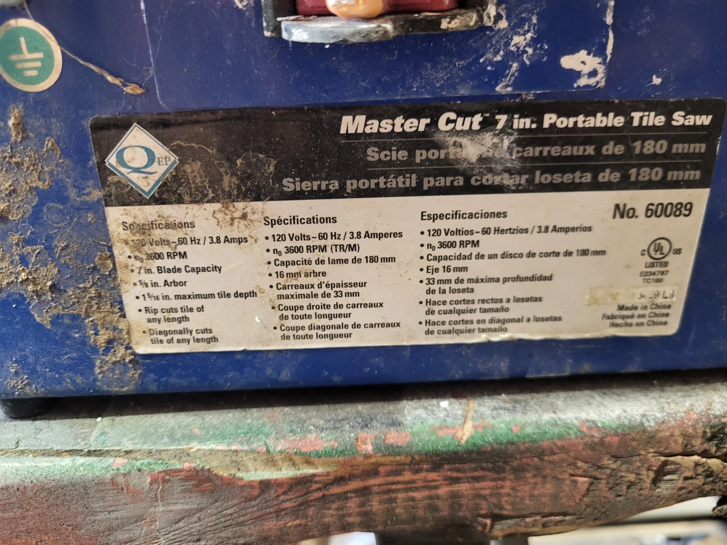 Master Cut 7 in. Portable Tile Saw - photo 2