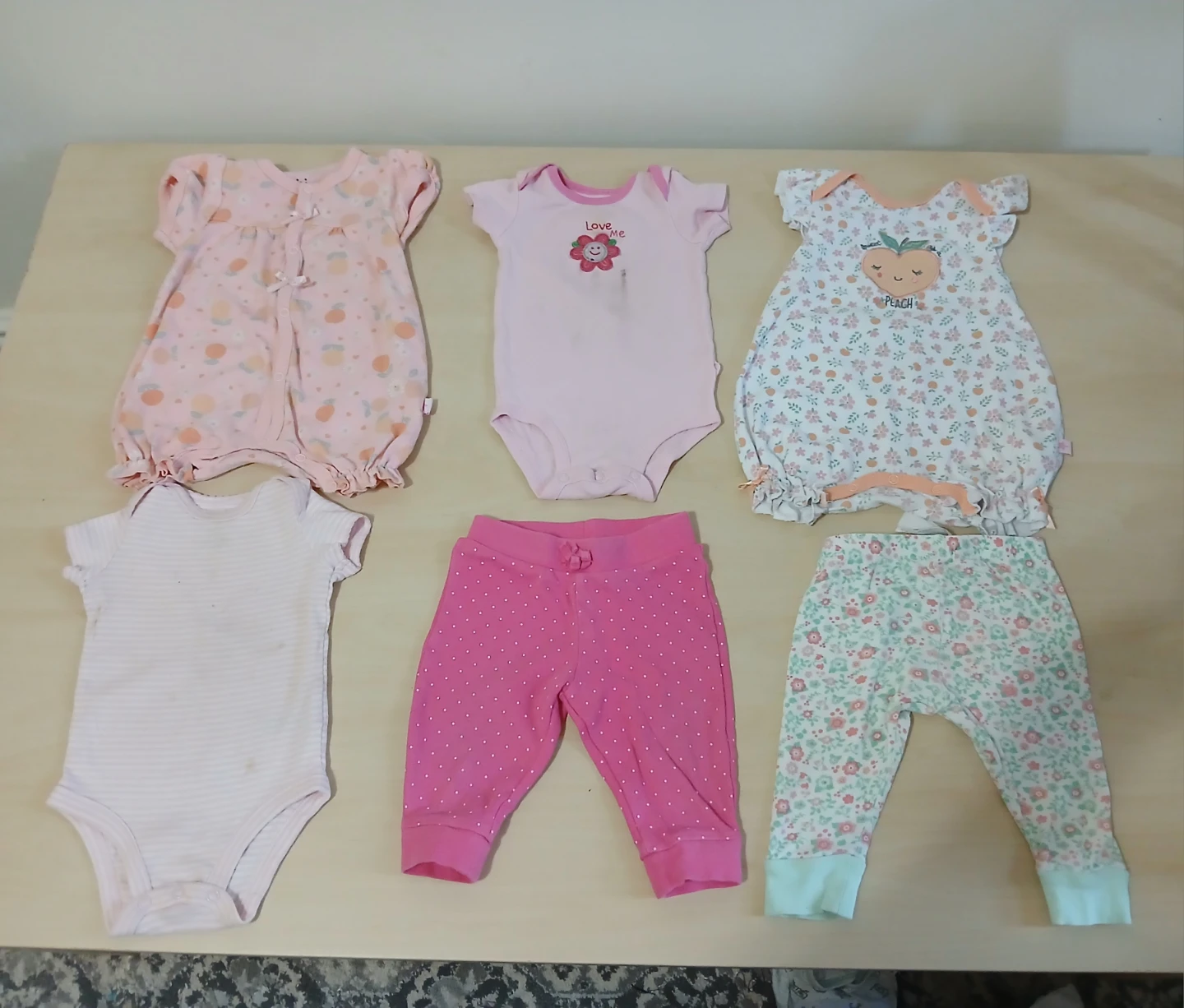 Baby Girl Clothes Bundle - Onesies, Romper, Pants - photo 2