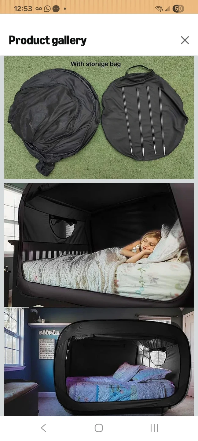 Privacy Pop Tent for Bed - photo 2