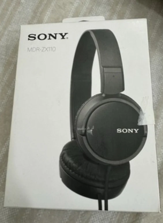 Sony MDR-ZX110 Wired Over-Ear Headphones (Black) – Box Included