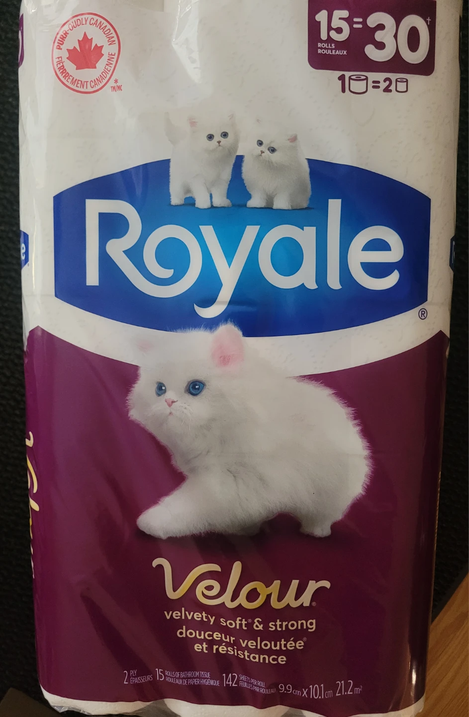 Royale Velour Bath Tissue - 15 Double Rolls - photo 2