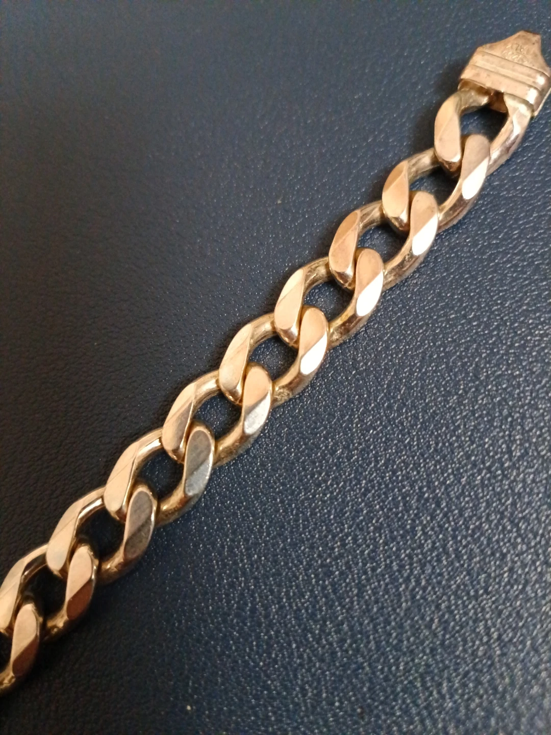 ADORE Silver Curb Chain Bracelet 8.5" - photo 5