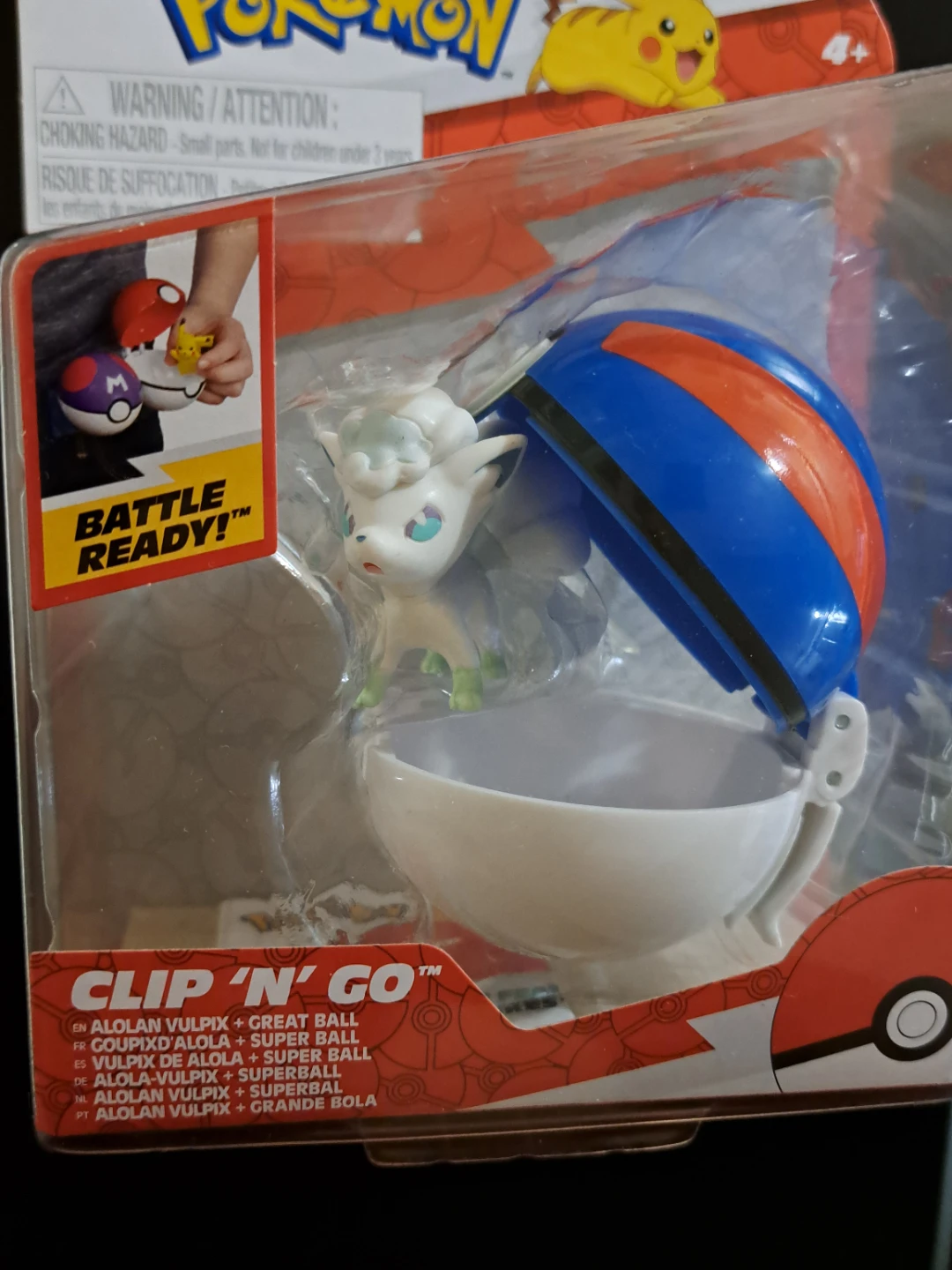 Pokemon Clip 'N' Go Alolan Vulpix + Grear Ball Set - photo 3