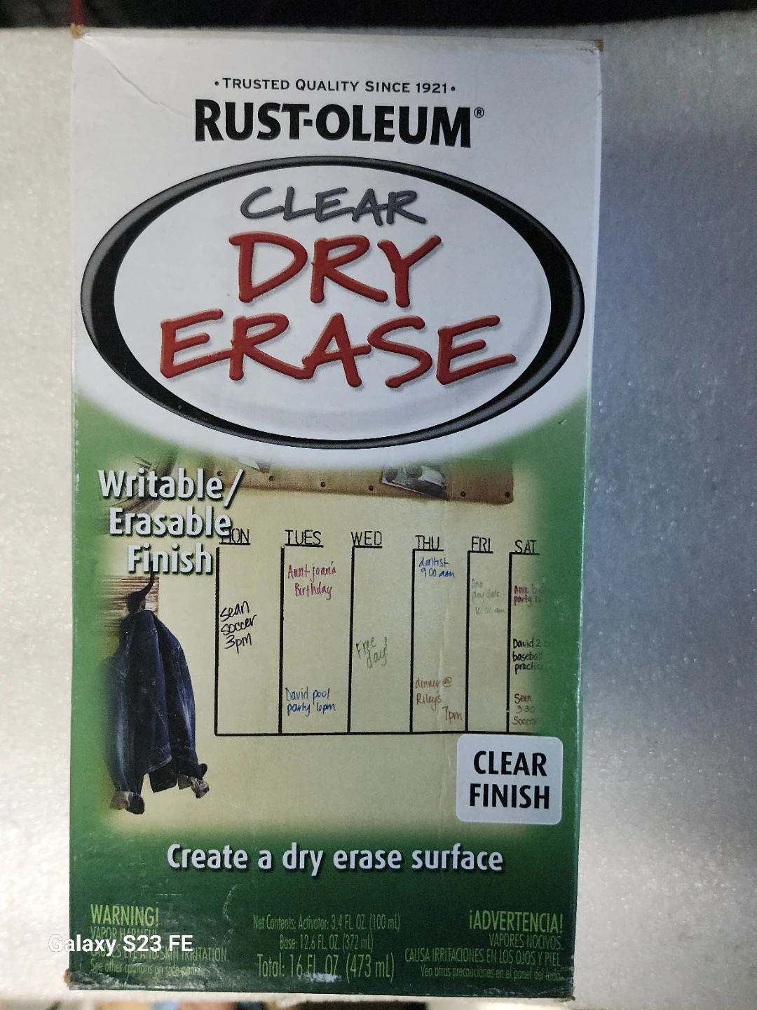 Rust-Oleum Clear Dry Erase Paint - photo 2