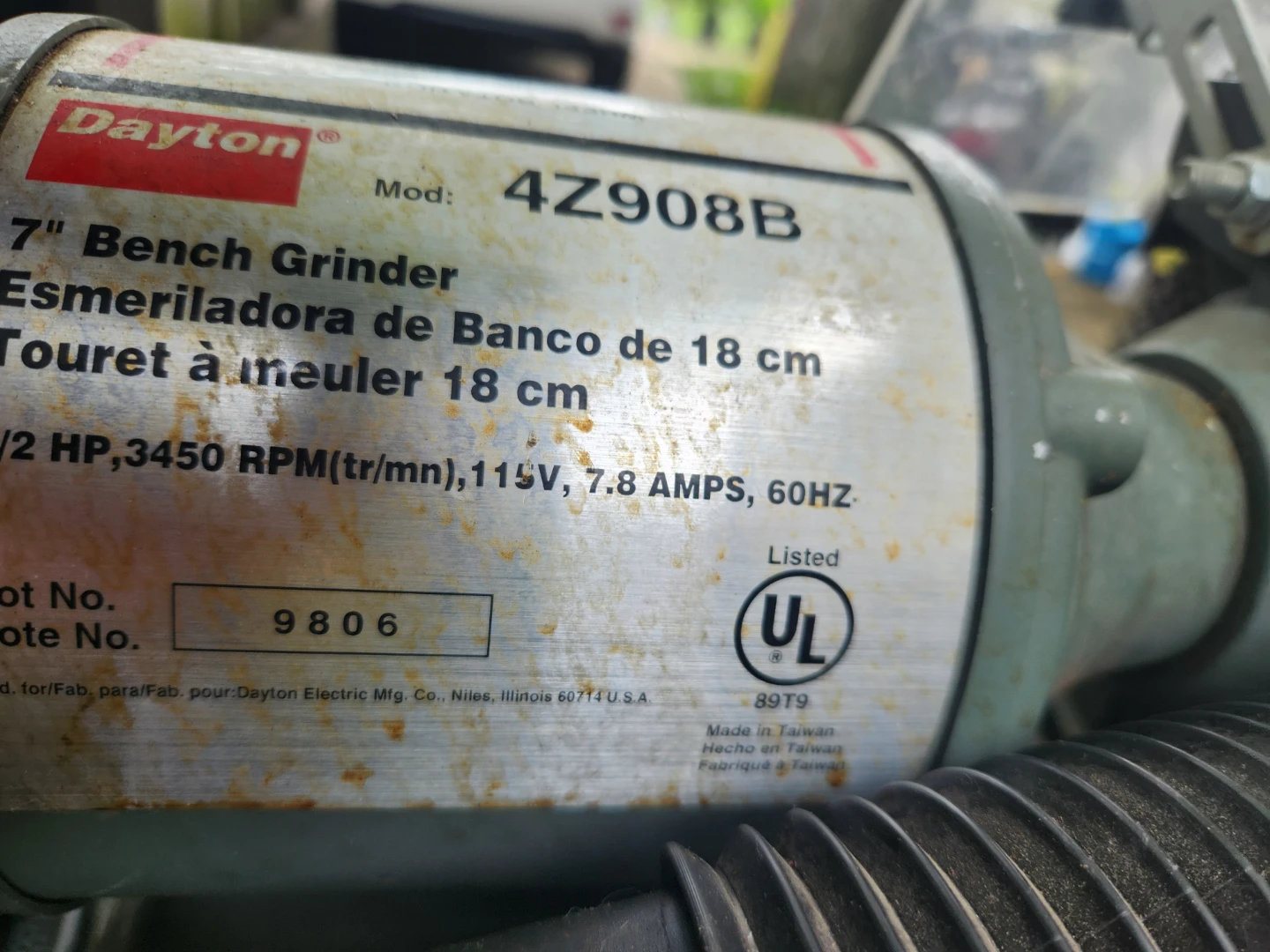 Dayton 4Z908B 7" Bench Grinder - photo 4