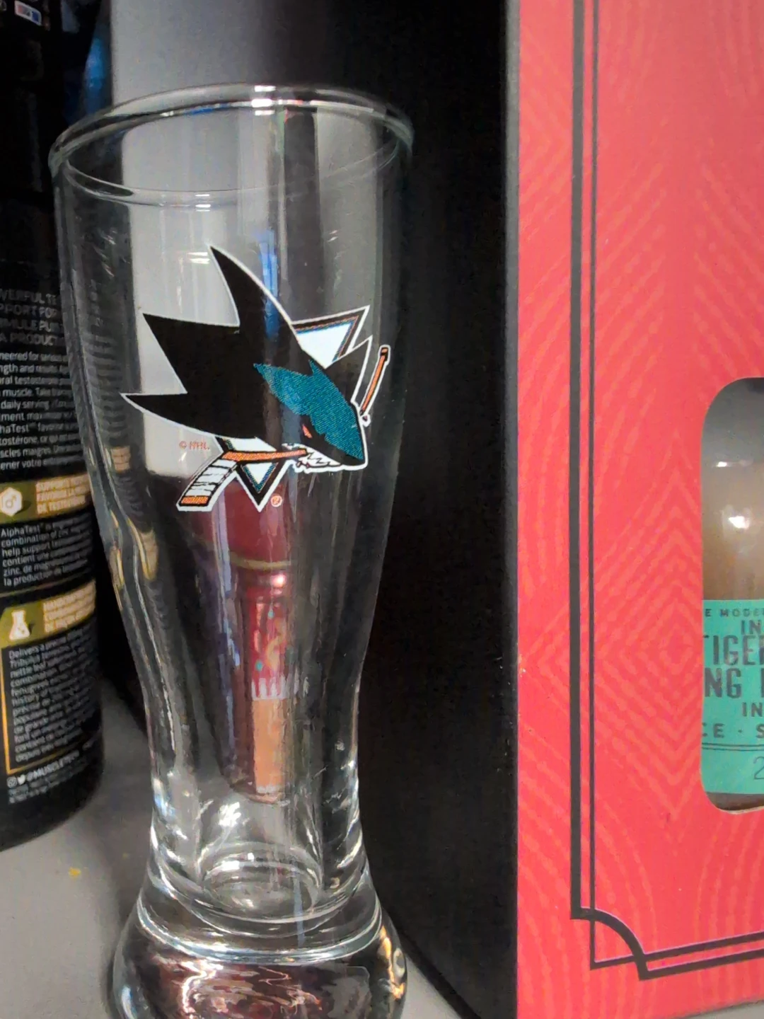 San Jose Sharks shot glass