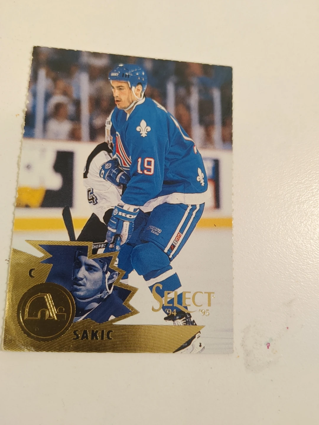 1994-95 Select Joe Sakic Hockey Card