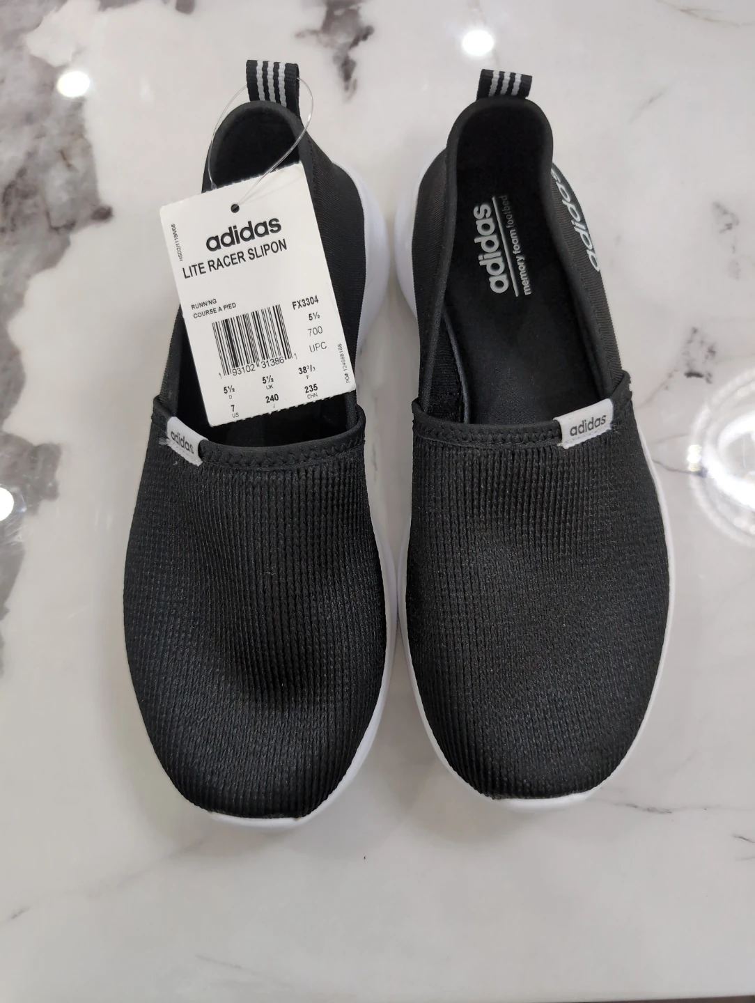 Ladies Adidas Lite Racer Slipon Running Shoes