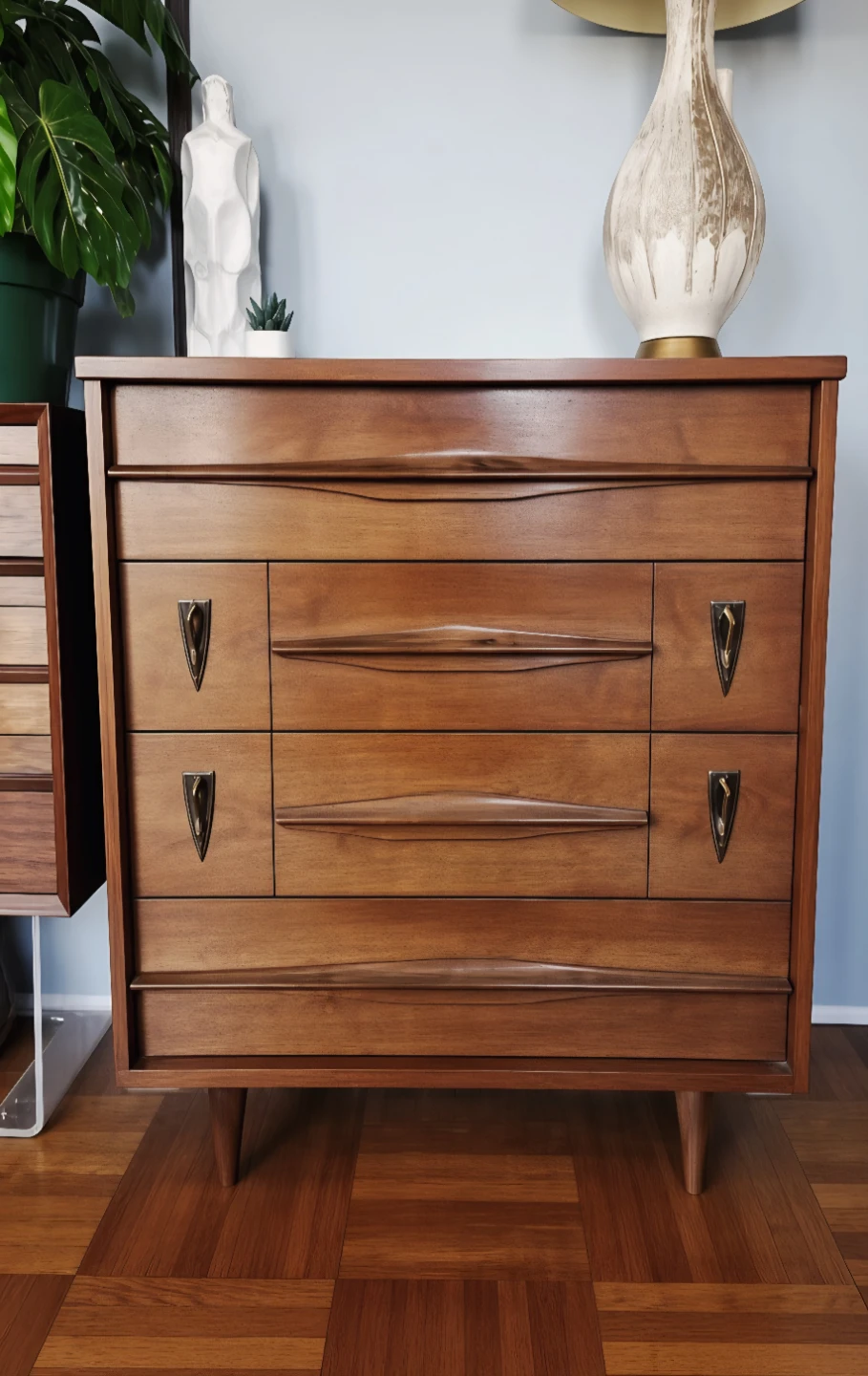 MCM Walnut Four Drawer Dresser (Delivery Available) - photo 3