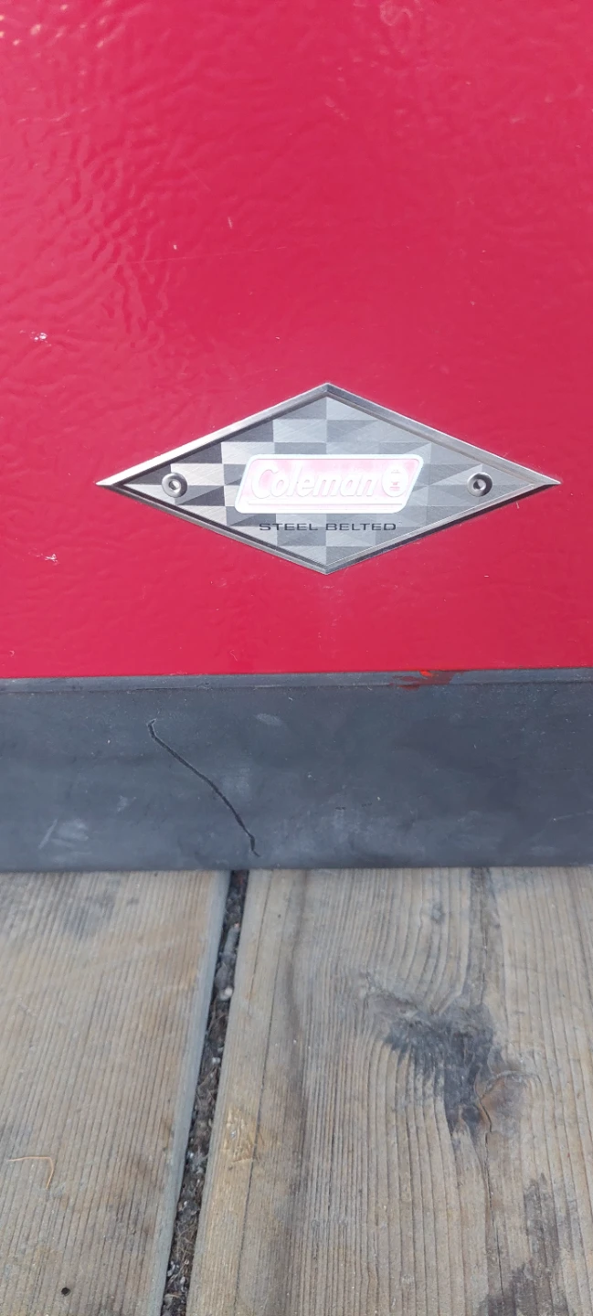 Vintage Coleman Steel Belted Cooler - Red - photo 2