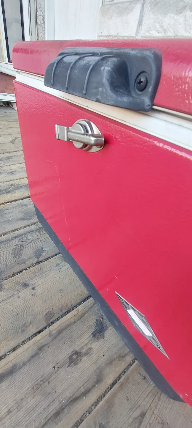 Vintage Coleman Steel Belted Cooler - Red - photo 5