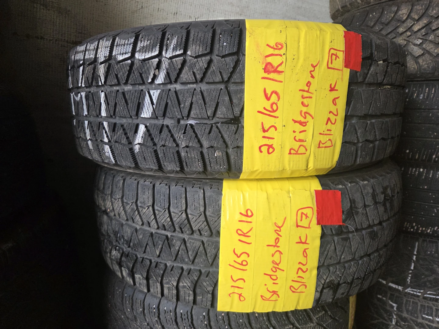 Bridgestone Blizzak 215/65R16 Snow Tires (2)