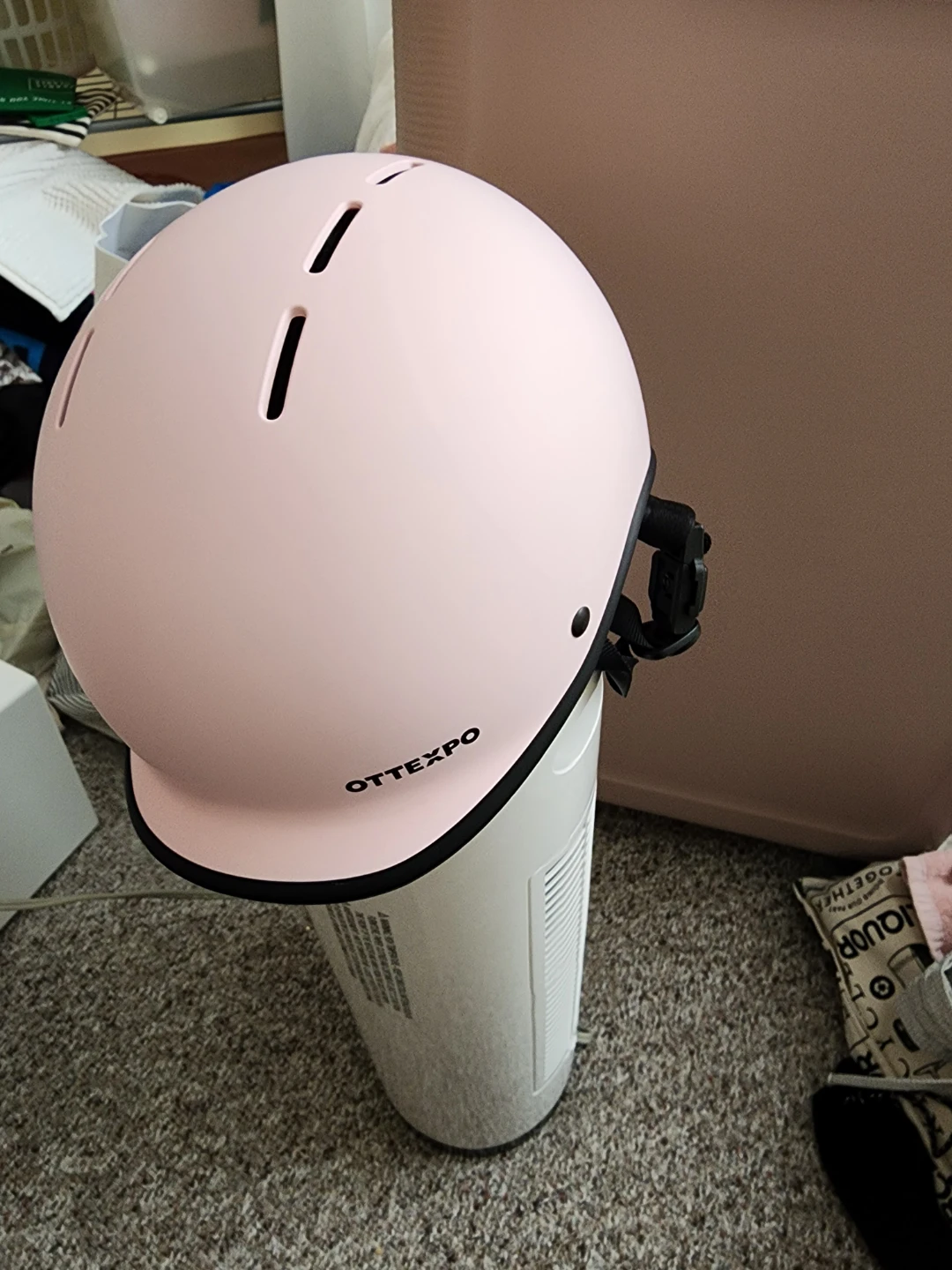 Ottexpo Pink Bike Helmet with Rear Light