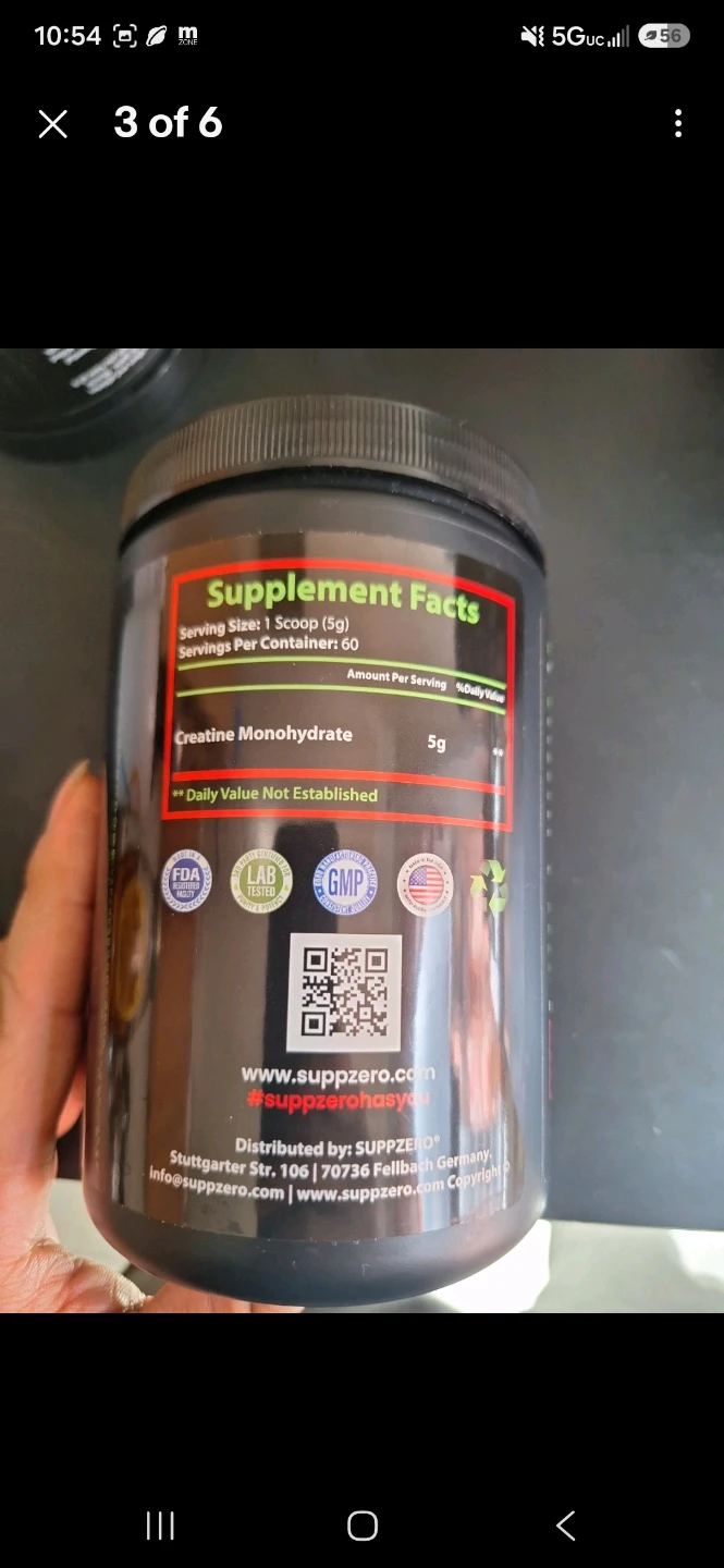 SUPPZERO CREATINE - Monohydrate - photo 3