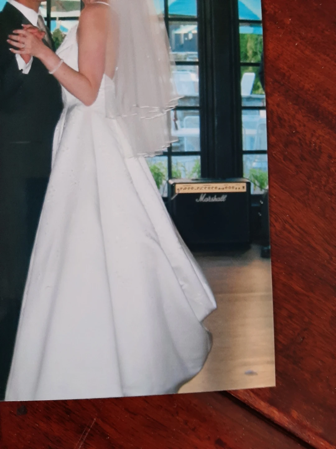 A-line beaded wedding dress - photo 3