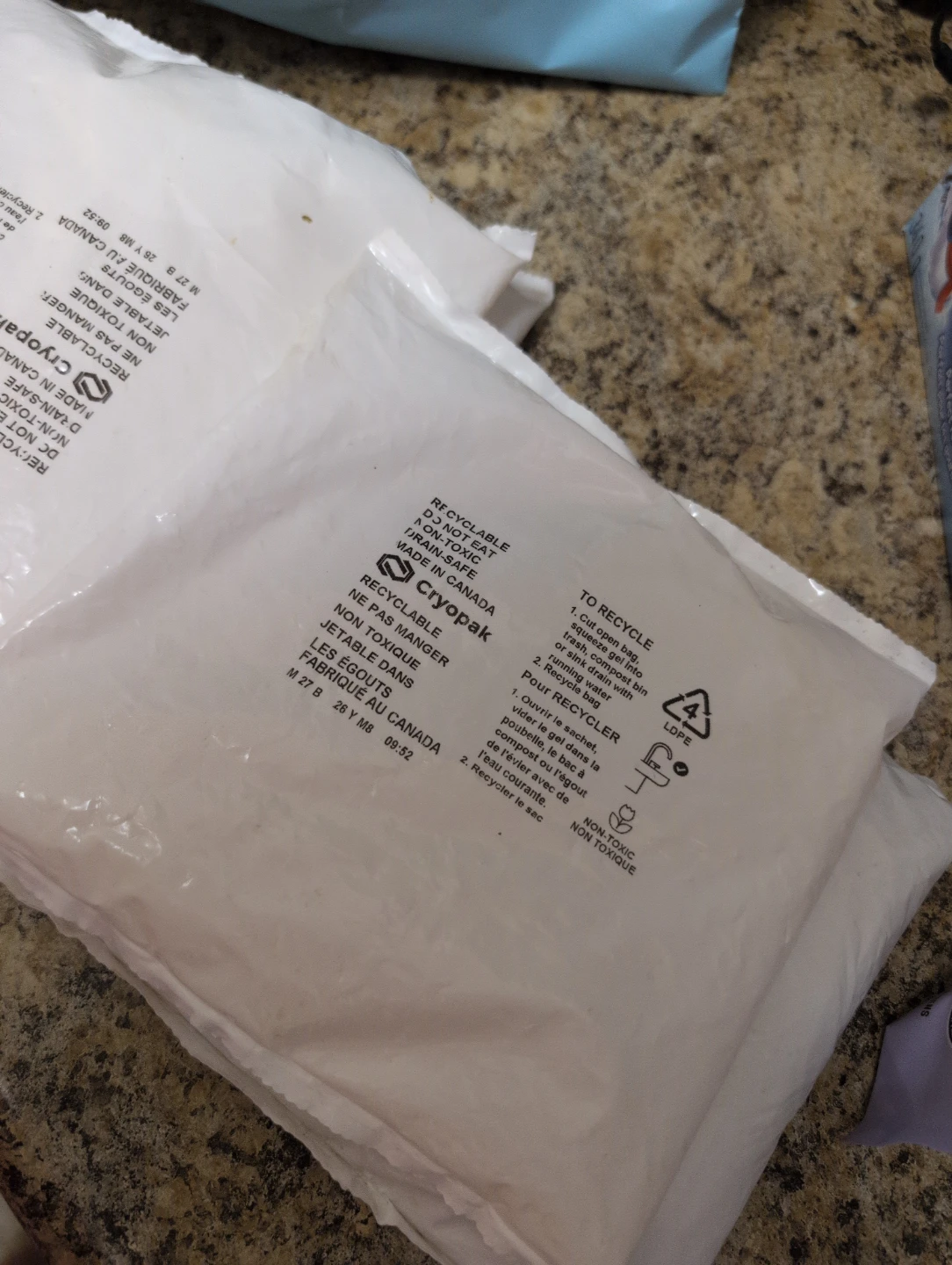4 Cryopak Gel Packs