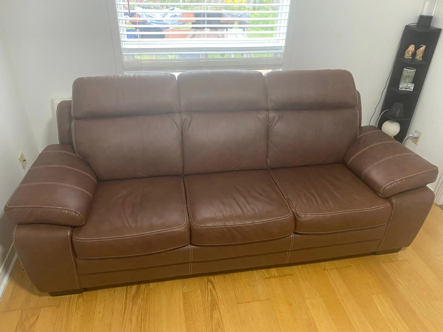 Brown Leather Sofa