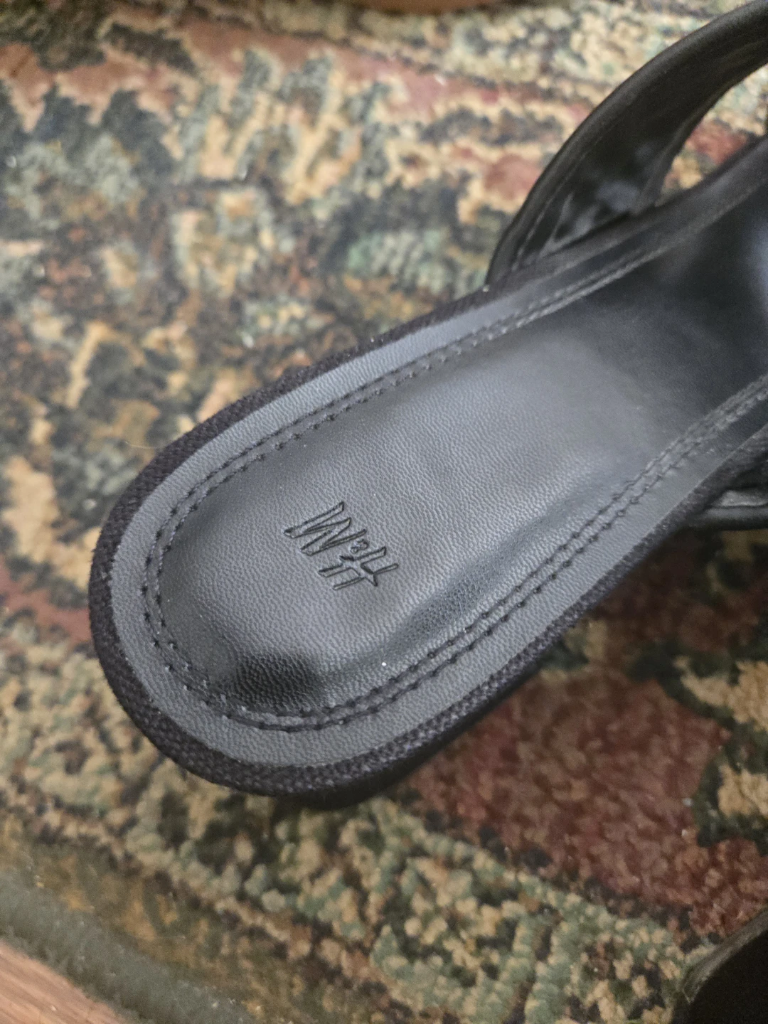 H&M Black Woven Mule Heels - photo 3
