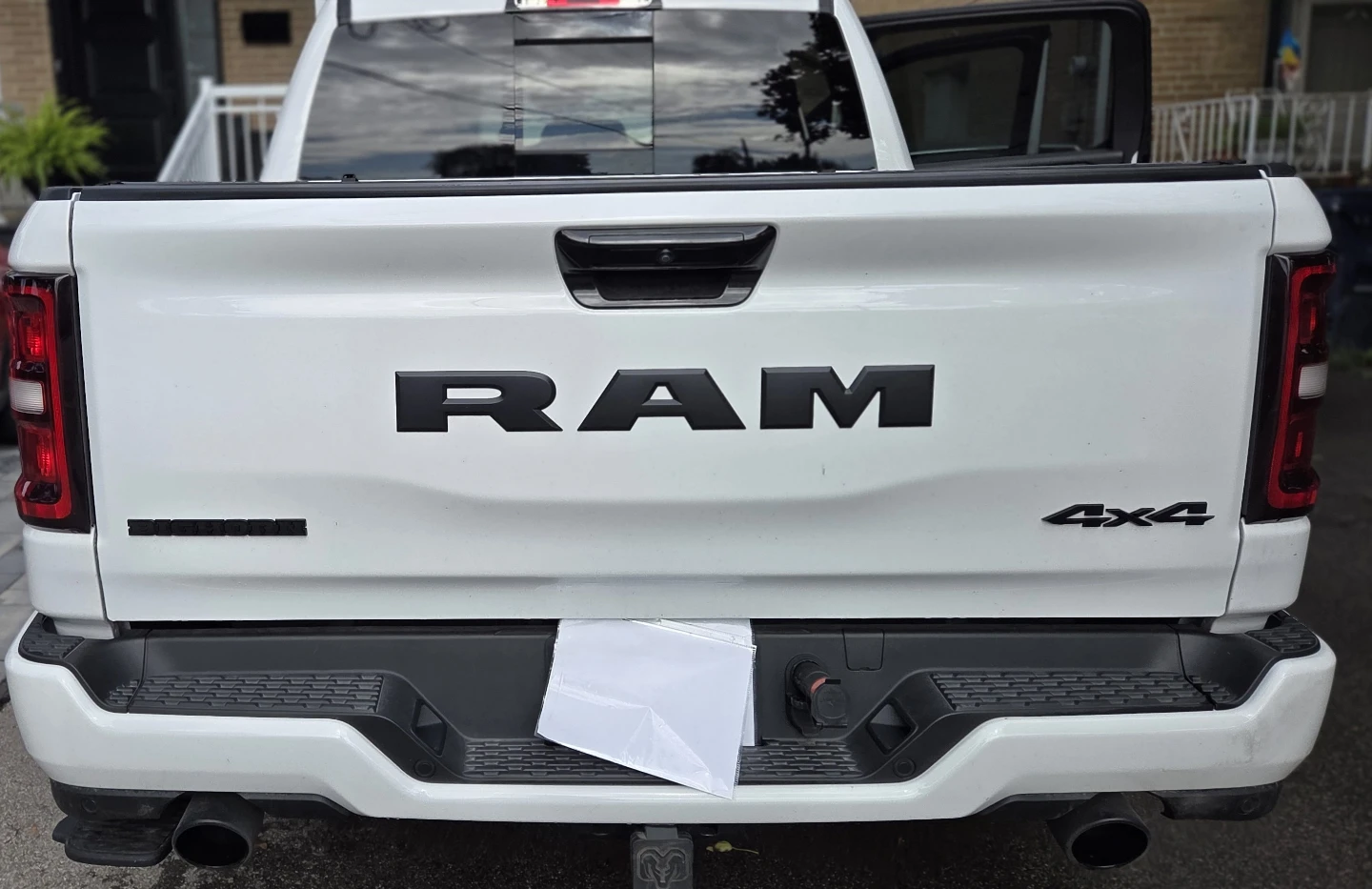 White Ram 1500 Pickup Truck