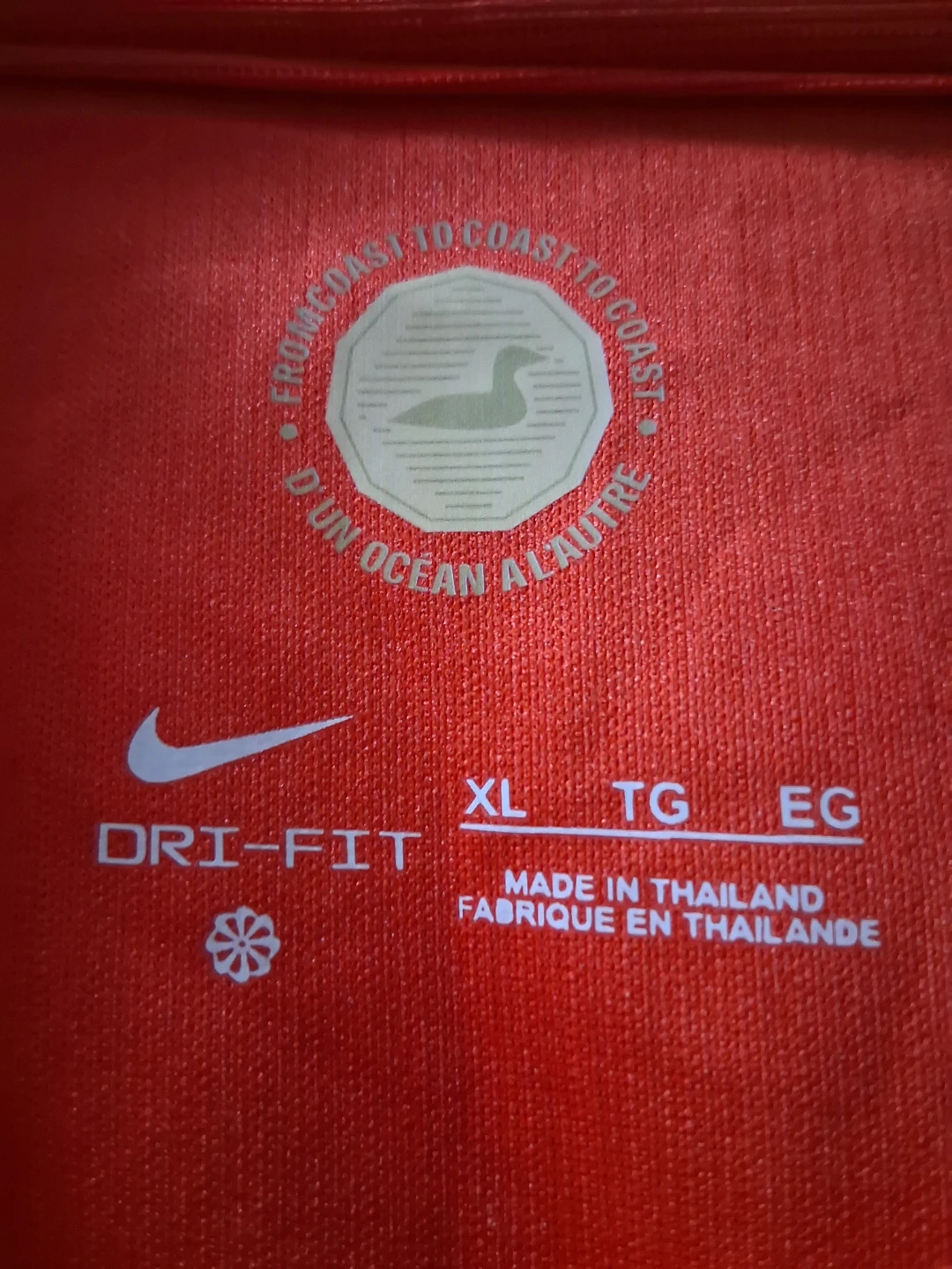 Canada Soccer Jersey Nike Dri-Fit XL - photo 2