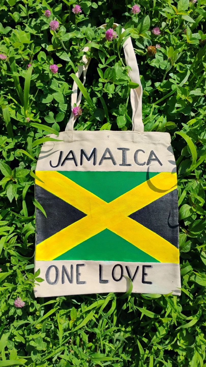 Hand Painted Canvas Tote