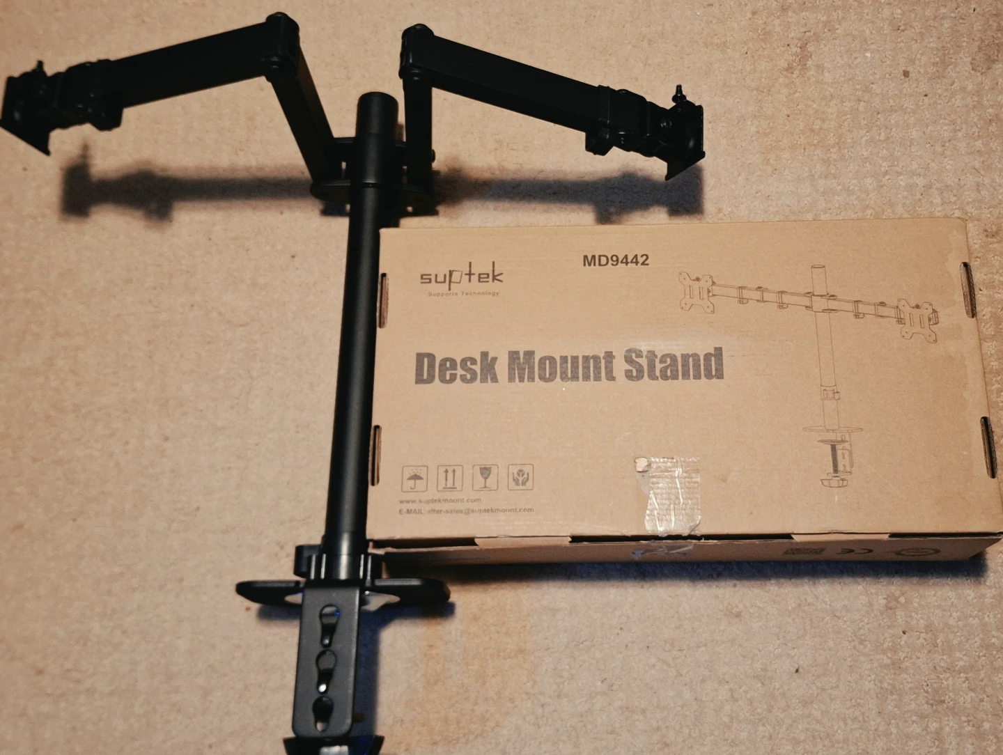 Suptek MD9442 Dual Monitor Desk Mount Stand