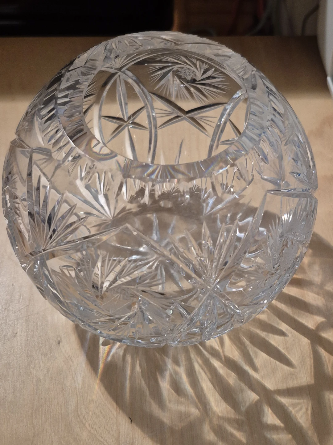 Vintage Crystal Cut Glass Bowl