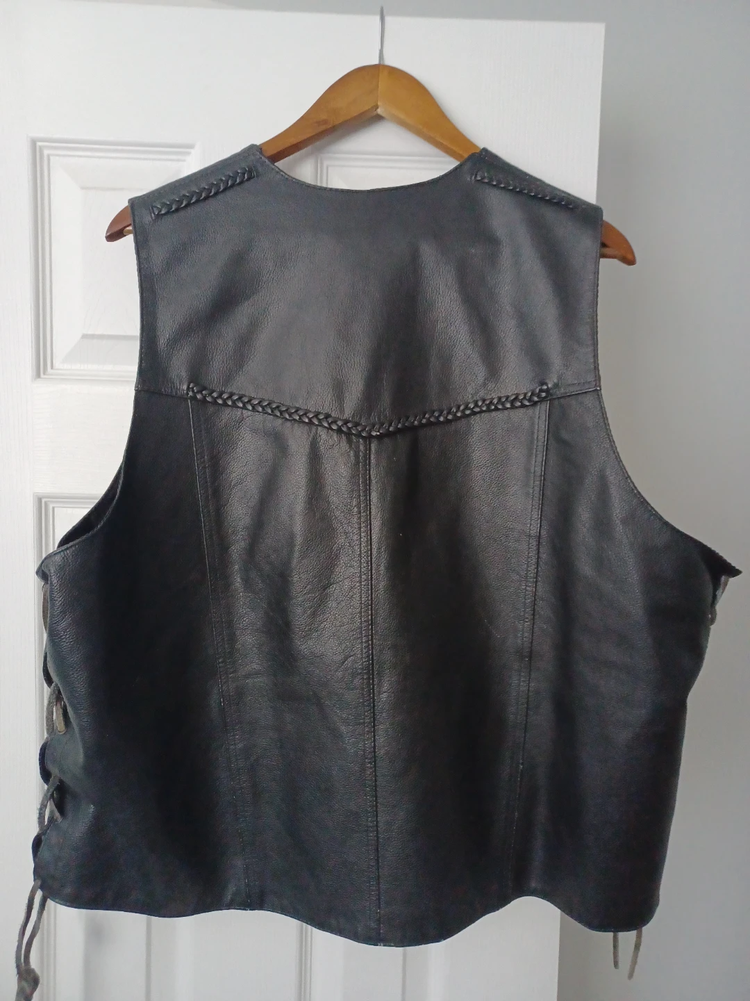 Louis Leather Genuine Leather Vest - Black - photo 5
